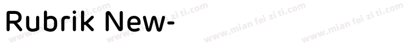 Rubrik New字体转换